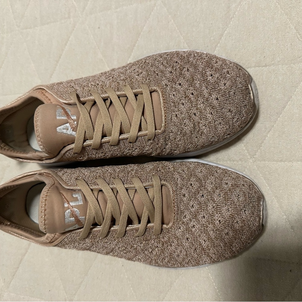 APL Rose Gold Tennis Shoes size 8.5
